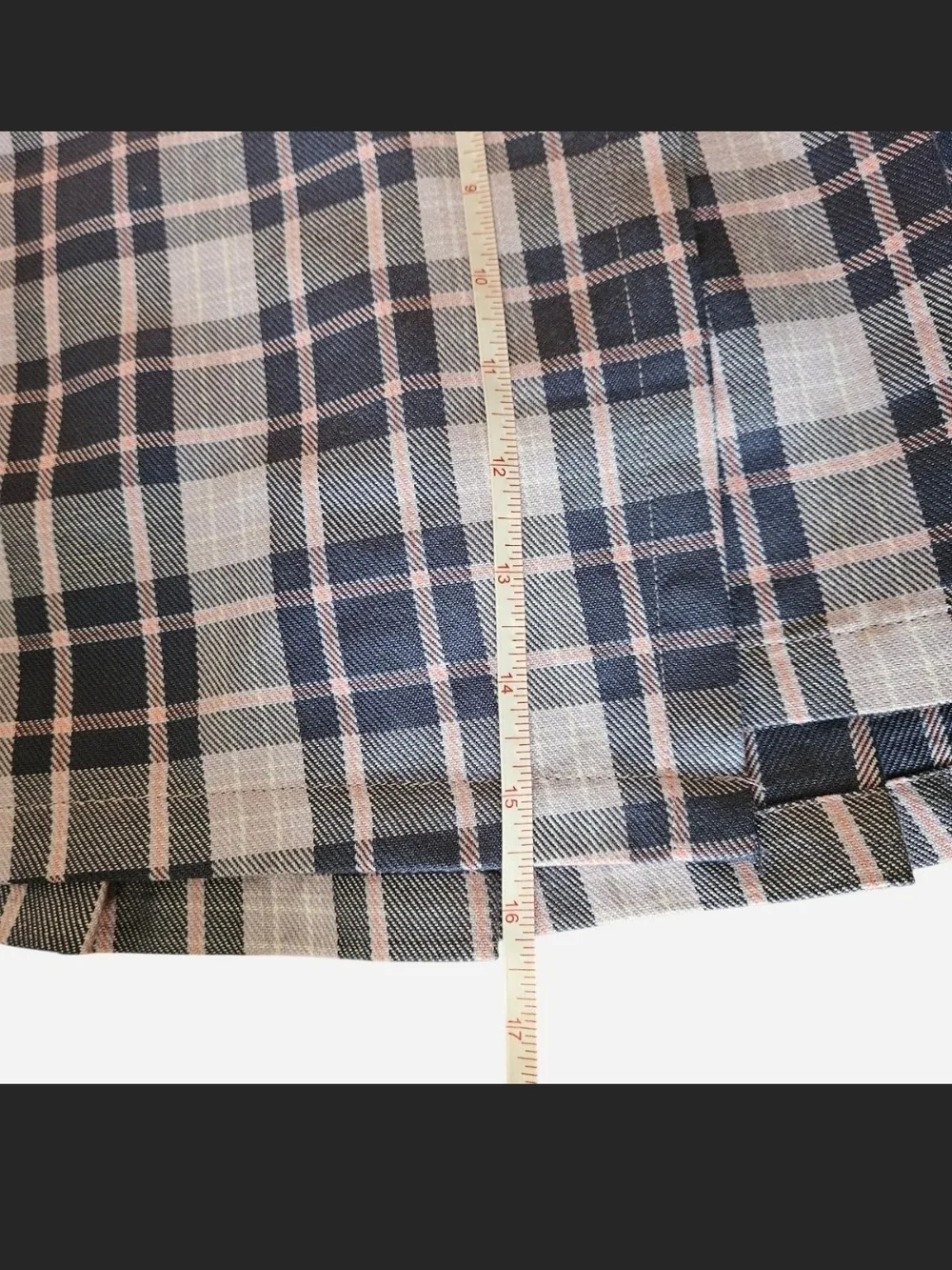 Justice Purple and Pink Plaid Pleated Skirt Skort